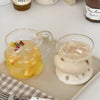 Bubble-Shaped Clear Glass Mug with Handle – Stylish Drinking Cup