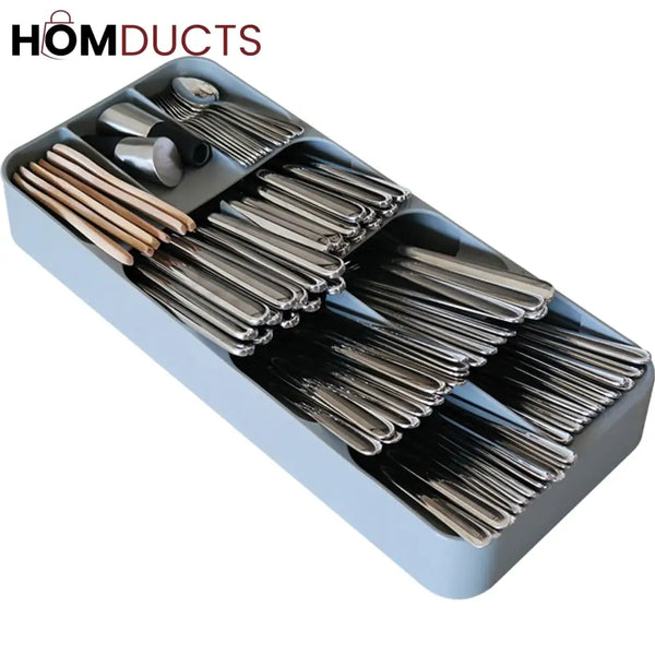 9 Compartment Drawer Cutlery Holder