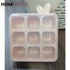 9 Grid Ice Cube Mold, Plastic Ice Cube Tray, Square Shape Ice Cube Tray