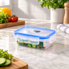 Double Lock Rectangular Food Keeper – 320ml in a premium lifestyle setting