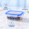 Double Lock Rectangular Food Keeper – 230ml feature infographic
