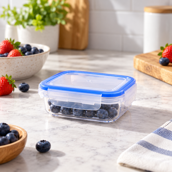 Double Lock Rectangular Food Keeper – 230ml in a premium lifestyle setting