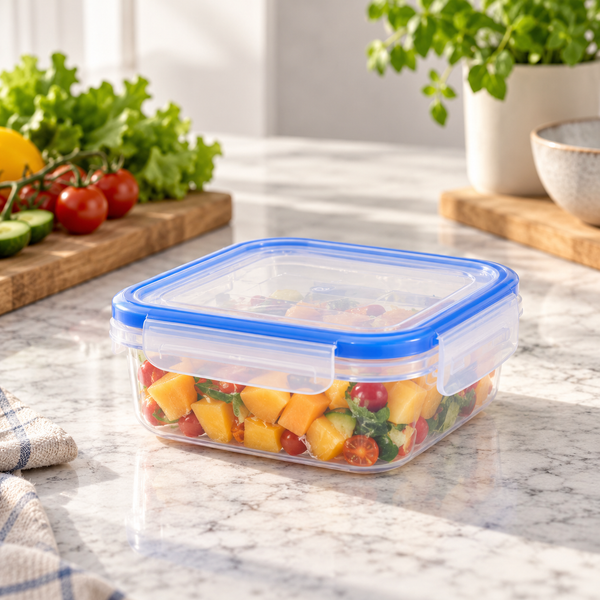 Double Lock Square Food Keeper – 550ml in a premium lifestyle setting