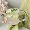 Bubble-Shaped Clear Glass Mug with Handle – Stylish Drinking Cup
