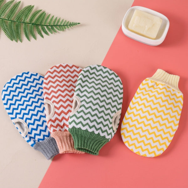 Double-Sided Exfoliating Bath Glove with Hand Grips – Body Scrubber Mitt