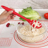 Plastic Spaghetti Server Spoon 28.5cm – Pasta Serving Spoon with Drainage Hole | Random Color
