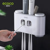 Wall Mounted Ecoco Toothpaste Dispenser and Toothbrush Holder – Automatic Bathroom Organizer Set