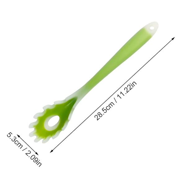 Plastic Spaghetti Server Spoon 28.5cm – Pasta Serving Spoon with Drainage Hole | Random Color