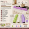 Flower Design Silicone Water Splash Guard Strip with Suction Cups – Kitchen & Bathroom Sink Barrier