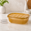 3-Piece Multifunction Drain Crisper Set with Lids – BPA-Free Stackable Food Storage Containers