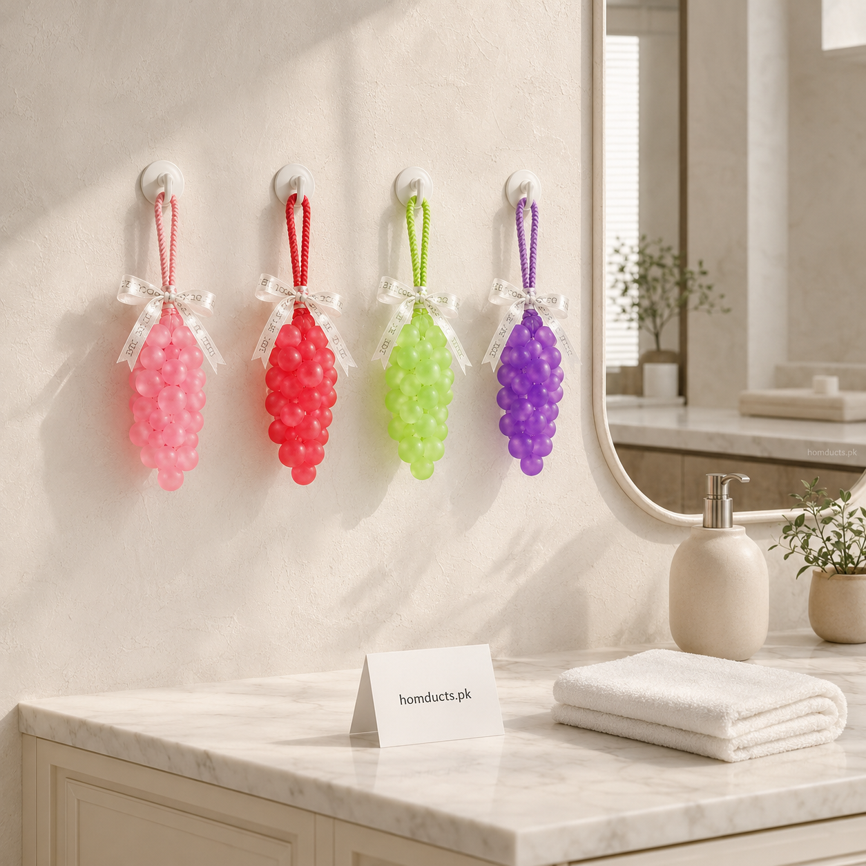 Fragrant Grape Hanging Soap & Air Freshener – Dual-Purpose Bathroom, Closet & Car Freshener