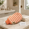 Double-Sided Exfoliating Bath Glove with Hand Grips – Body Scrubber Mitt