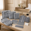 9-Piece Travel Packing Organizer Bags Set – Mesh Luggage Packing Cubes & Storage Pouches