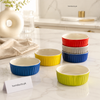 Danny Home 6-Piece Colorful Porcelain Cake Bowl Set – 4.25" Dessert & Serving Bowls