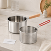 Premium Stainless Steel Deep Fryer Pot with Removable Strainer Basket & Wooden Handle – 2.5L
