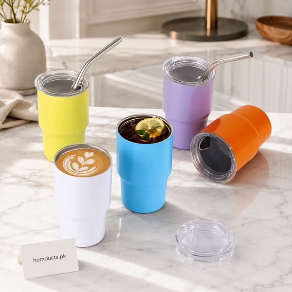 Premium Insulated Tumbler Cup with Lid & Reusable Straw – Hot & Cold Travel Cup