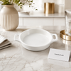 Danny Home 4-Inch Mini Porcelain Baking & Serving Dish with Handles