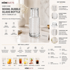 Danny Home 900ml Bubble Glass Bottle with Tumbler Lid – Premium Seeded Glass Water & Beverage Bottle