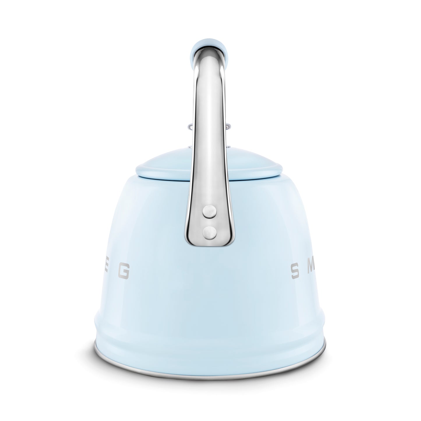 SMEG Retro Whistling Kettle – Pastel Blue Premium Stainless Steel Stovetop Tea Kettle
