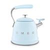 SMEG Retro Whistling Kettle – Pastel Blue Premium Stainless Steel Stovetop Tea Kettle