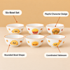Playful Food Character 6-Piece Bowl Set features