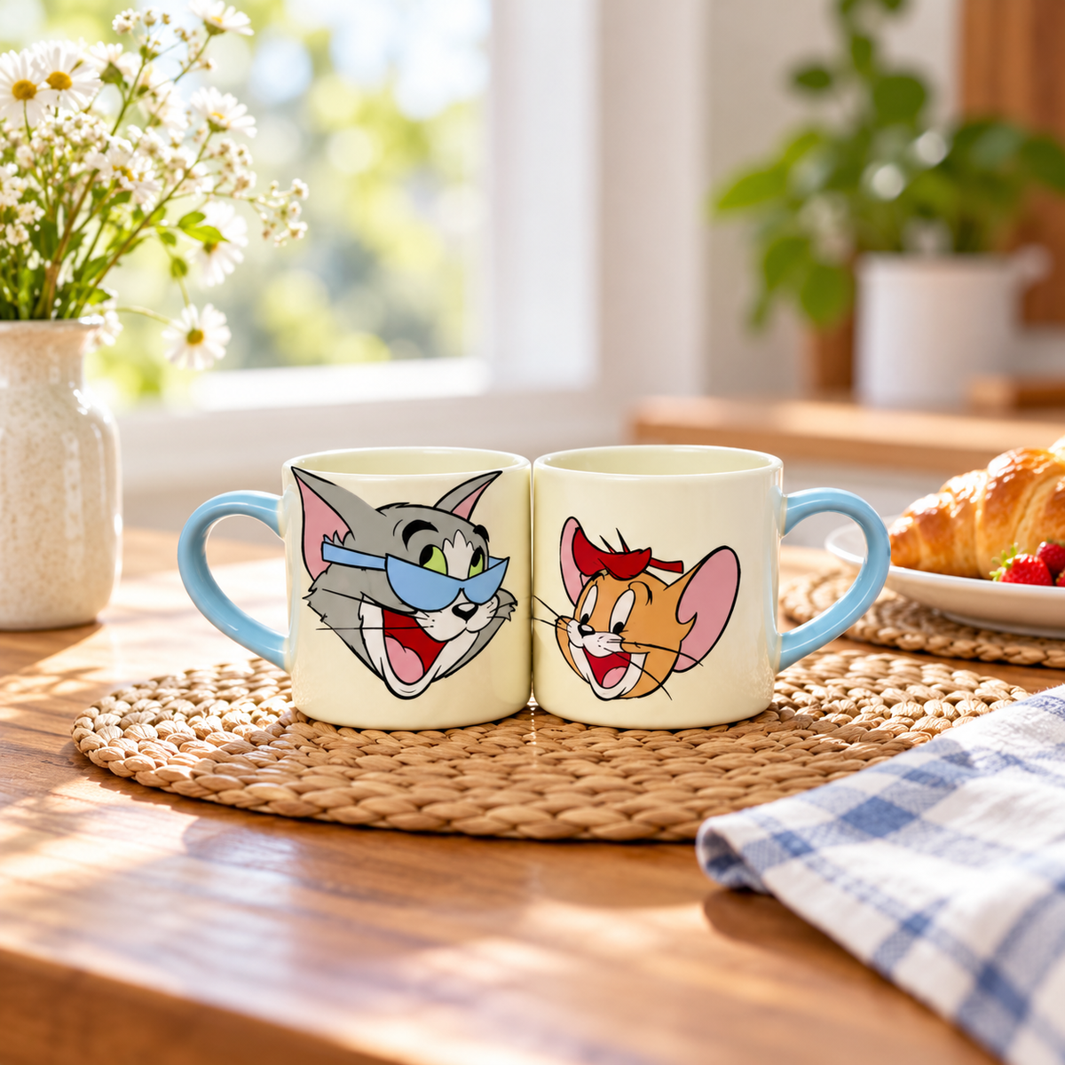 Tom & Jerry Matching Two-Mug Set