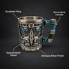 Medieval Elephant Relief Decorative Coffee Mug features