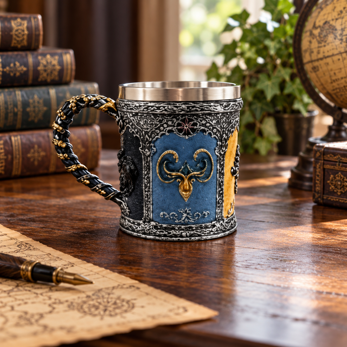 Fleur-de-Lis Shield Decorative Coffee Mug