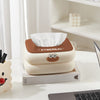 Cute Cartoon Tissue Box Holder – Smiley Face Desktop Napkin Dispenser