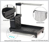 Premium Bathroom Countertop Organizer with Towel Bar & Removable Drain Tray | Multi-Function Sink Caddy