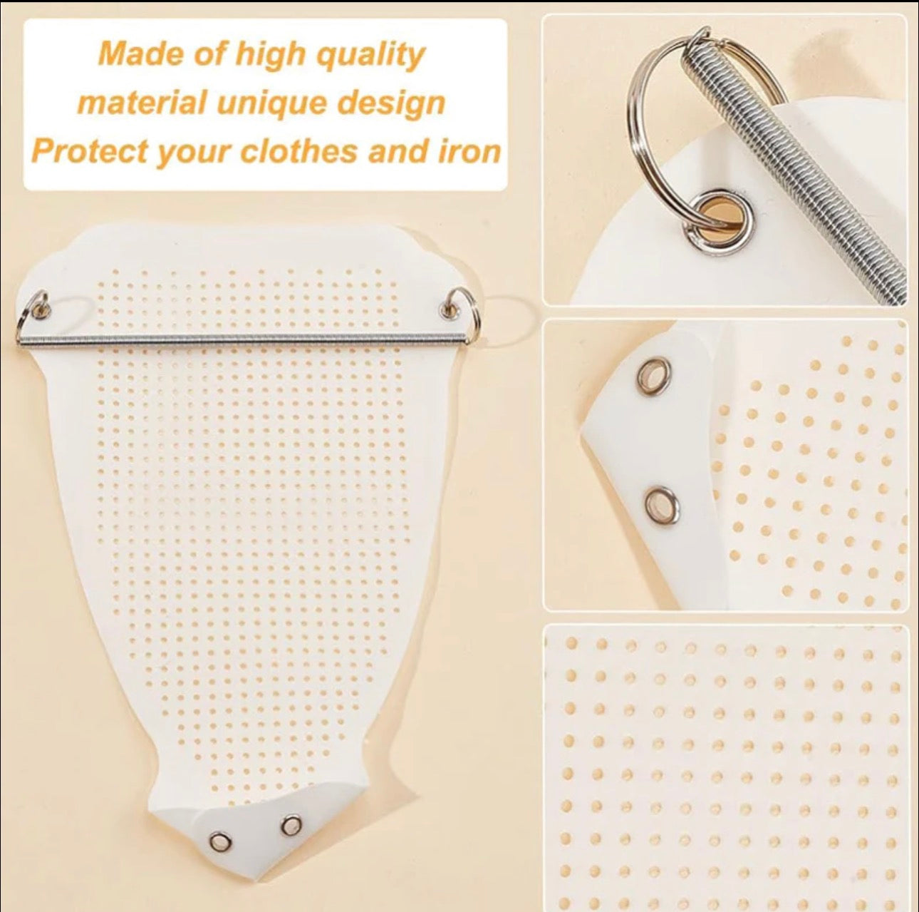 Premium Non-Stick Iron Soleplate Protector – Heat Resistant Fabric Safe Ironing Cover
