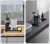 Premium Bathroom Countertop Organizer with Towel Bar & Removable Drain Tray | Multi-Function Sink Caddy