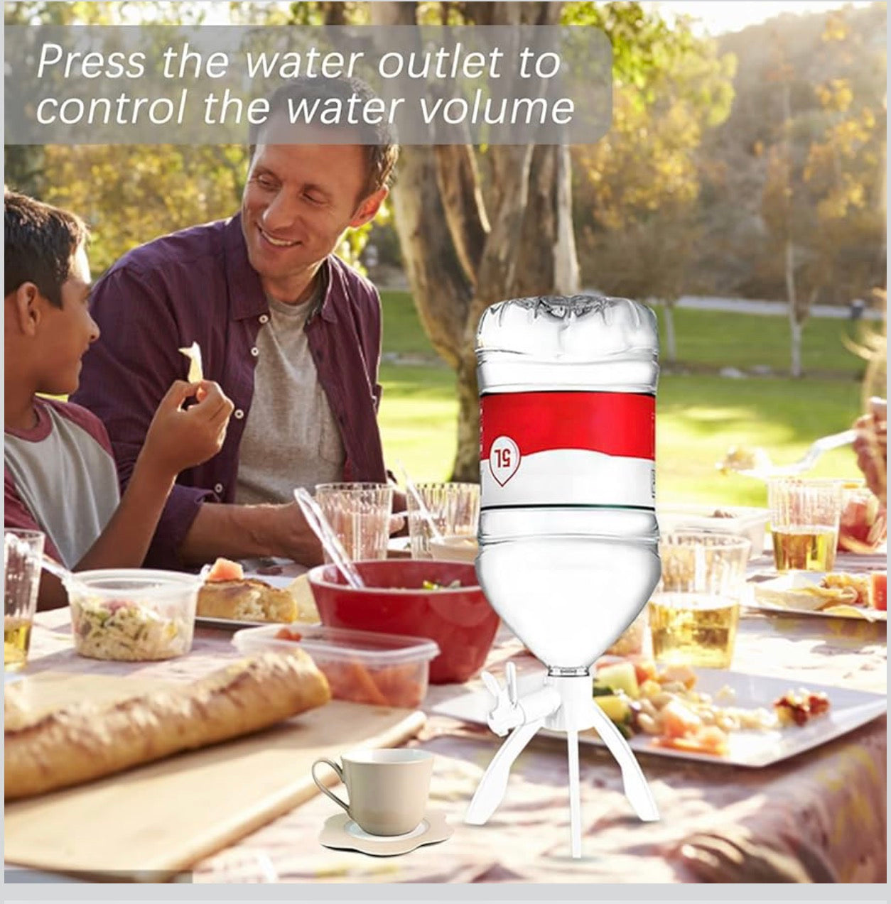 Luxury Portable Water Dispenser Stand – Easy Manual Drinking Water Pump for 5L Bottles