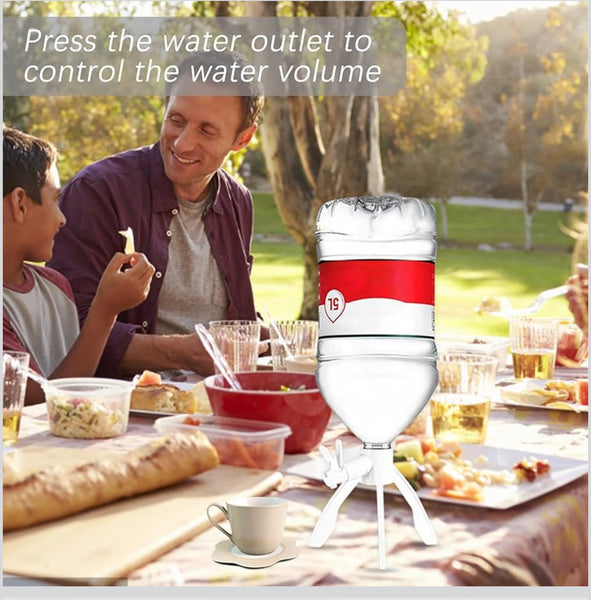 Luxury Portable Water Dispenser Stand – Easy Manual Drinking Water Pump for 5L Bottles