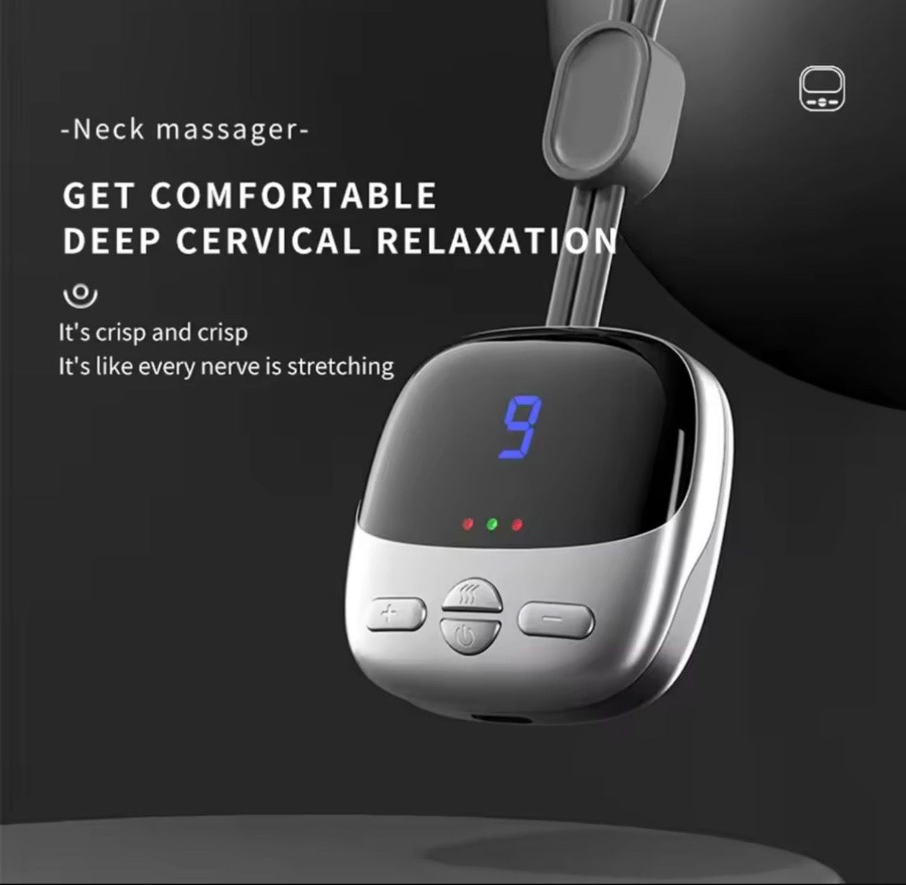 Smart Electric Neck Massager with Heat Therapy & Adjustable Intensity – Relaxation and Pain Relief Device