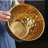 Luxury Hammered Gold Serving Bowl – Premium Metal Bowl (13 / 17 / 21 cm)