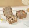 Portable Zipper Jewellery Organizer Box – Travel Storage Case for Rings, Earrings, Necklaces & Bracelets
