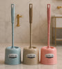 Premium Hygienic Toilet Brush with Holder – 1pc |Modern Bathroom Cleaning Essentials