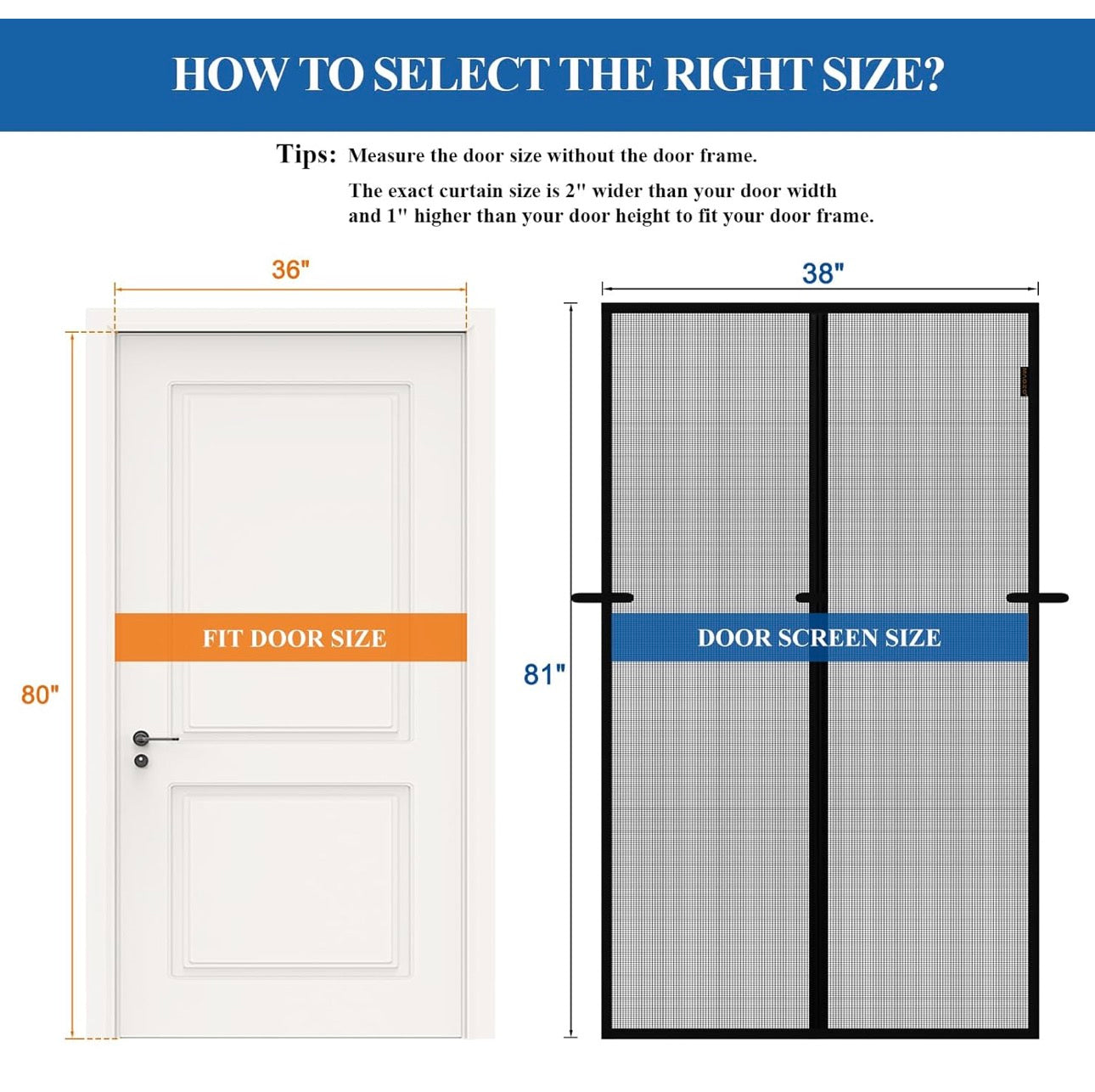 Magnetic Mesh Door Screen – Hands-Free Entry, Bug Protection & Pet Friendly