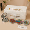 Luxury Glitter Compact Cosmetic Mirror – Colorful Mandala Design
