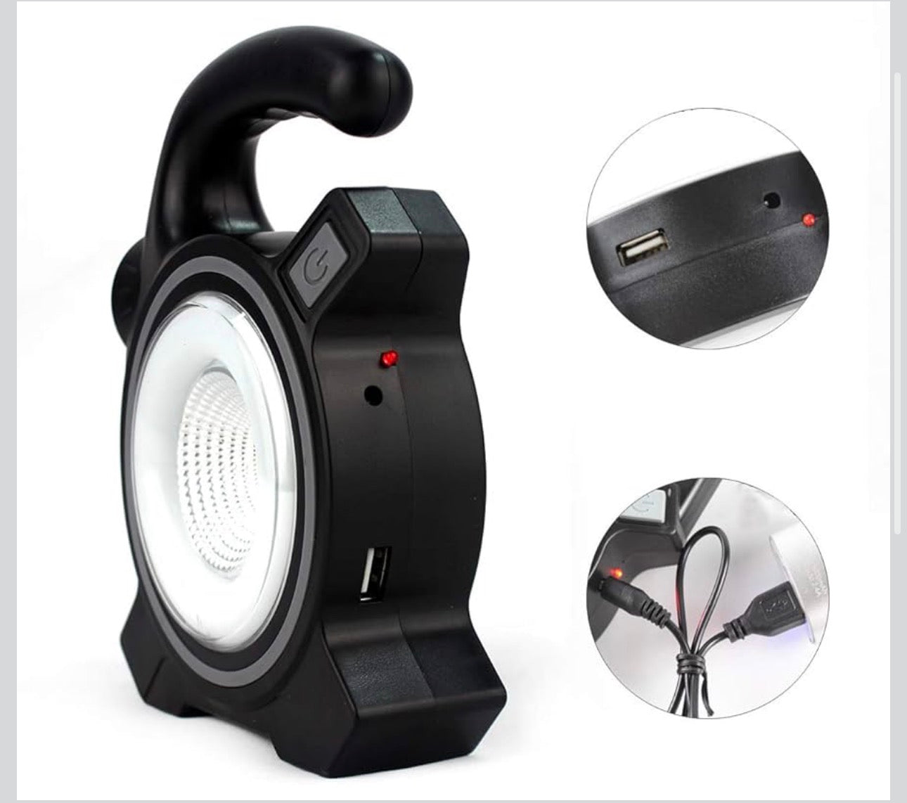 Luxury Solar Powered LED Camping & Emergency Light – Portable Rechargeable Flashlight