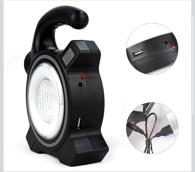 Luxury Solar Powered LED Camping & Emergency Light – Portable Rechargeable Flashlight