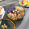 Luxury Octagonal Dry Fruit & Candy Organizer with Golden Lid – Multi-Compartment Storage Box