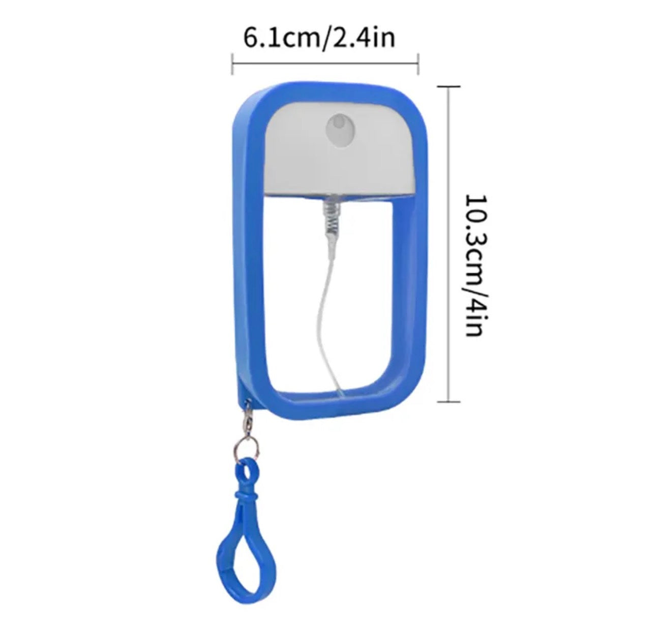 Luxe Refillable Perfume & Sanitizer Keychain Dispenser