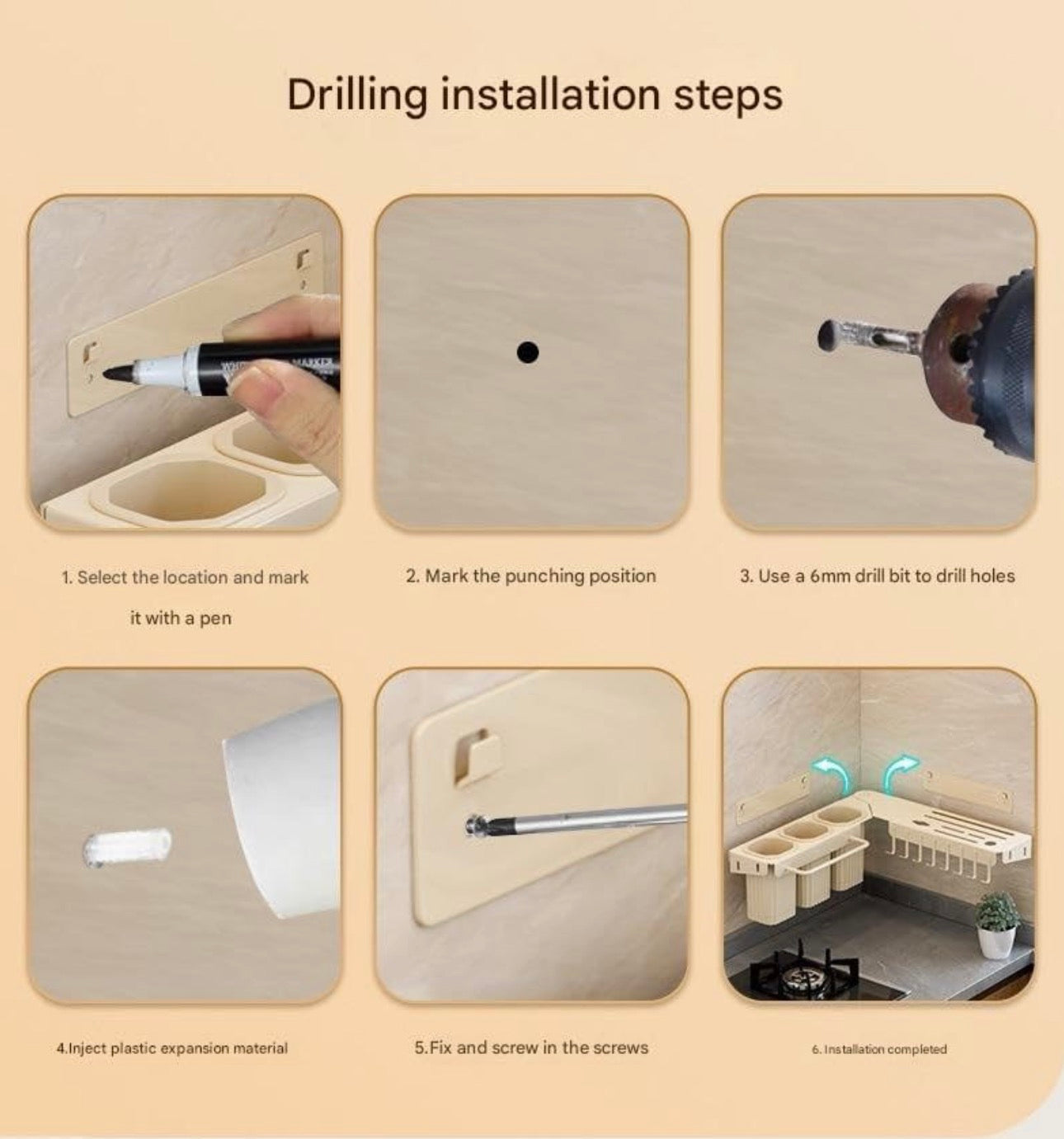 Luxury Over-the-Sink Kitchen Organizer Rack — Multi-Function Utensil & Storage Holder