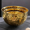 Luxury Hammered Gold Serving Bowl – Premium Metal Bowl (13 / 17 / 21 cm)