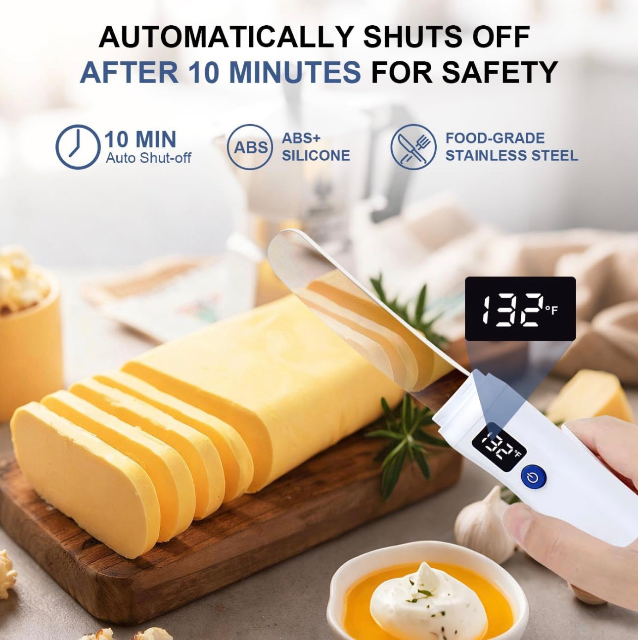 Electric Heated Butter Spreader Knife | Multipurpose Butter, Cheese & Spread Cutter