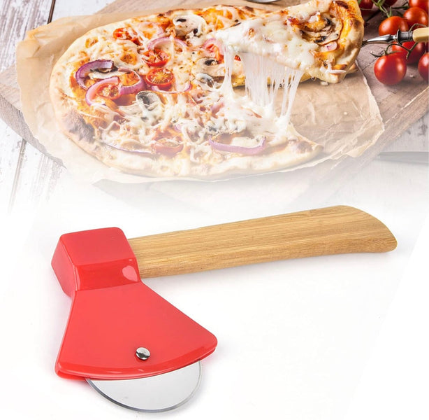 Ergonomic Pizza Cutter Wheel – Long-Handle Slicer for Pizza & Flatbread