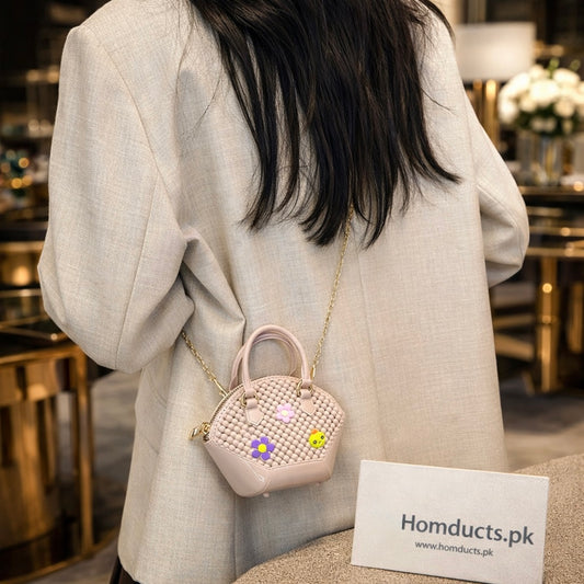 Premium Mini Charm Handbag – Stylish Compact Crossbody Purse for Girls