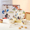 Original Disney Mickey & Friends Ceramic Dinnerware Set – Premium Kids Tableware Gift Set (Complete Meal Set)